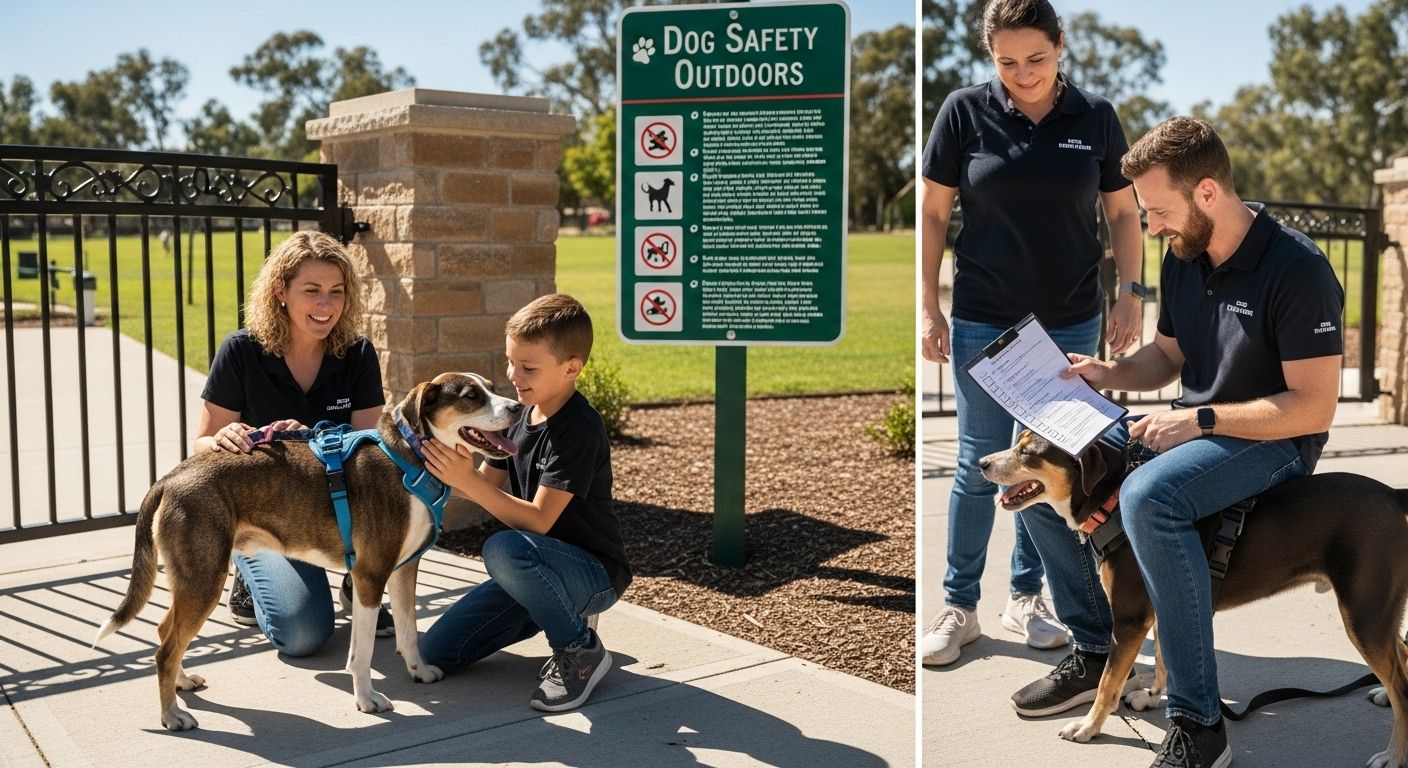 dog safety outdoors