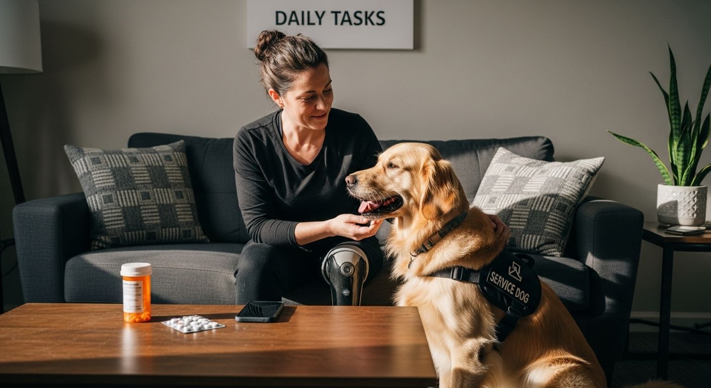 service dog daily tasks