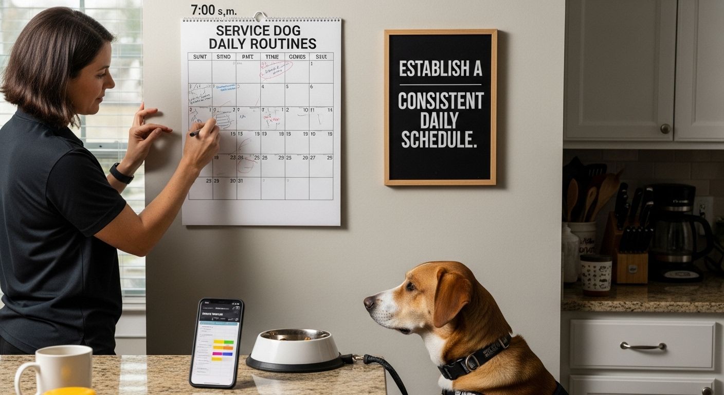 service dog daily routines