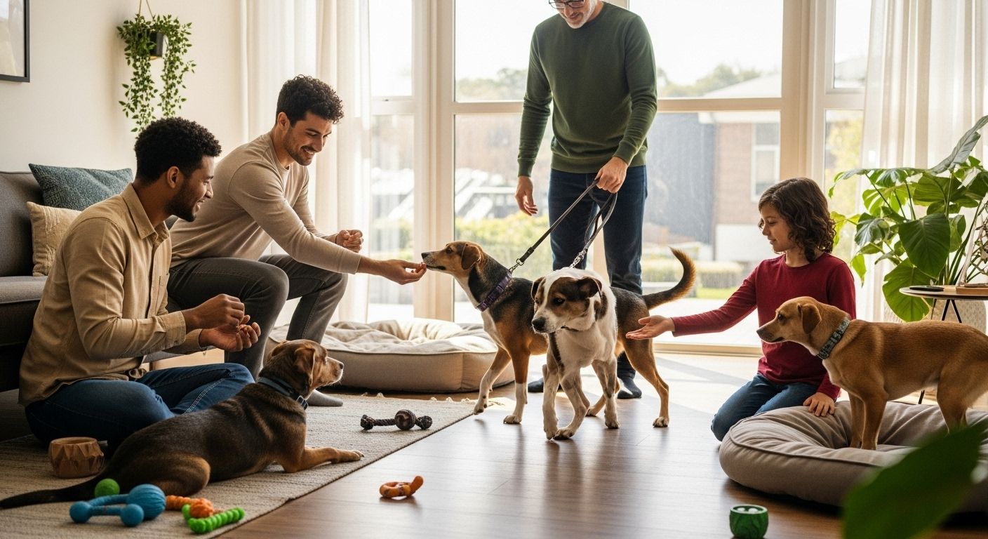dog interaction, dog training, positive interaction