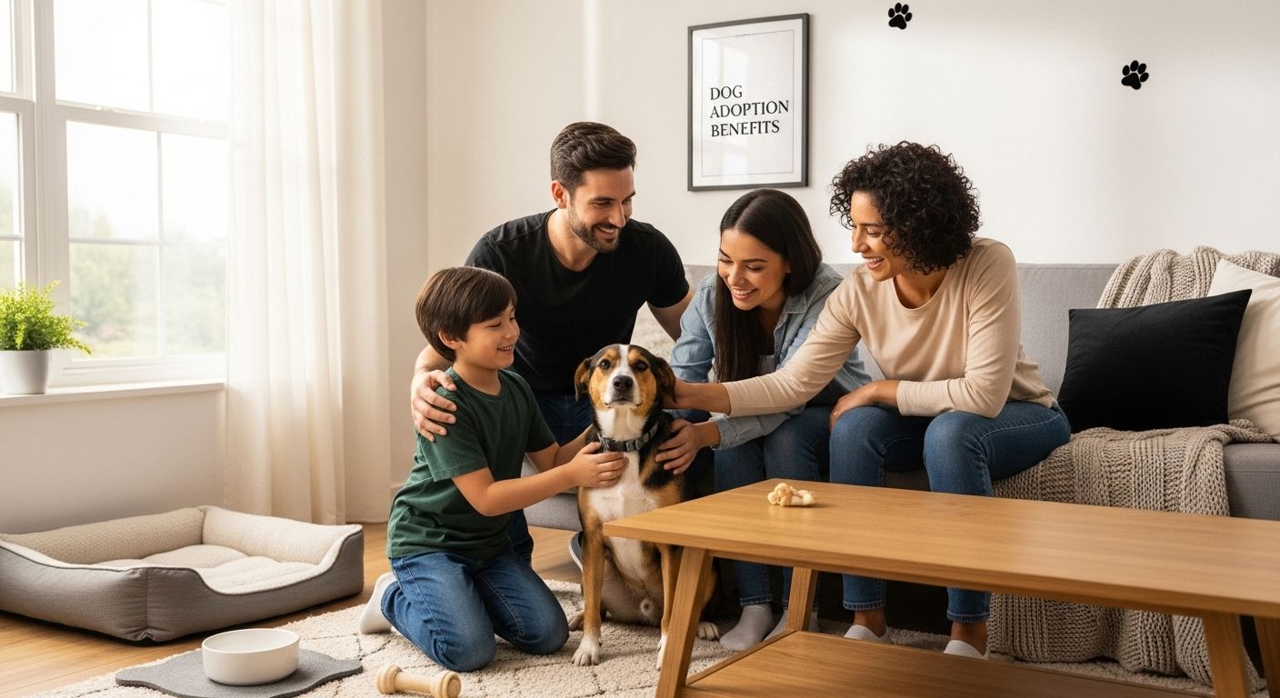 dog adoption family joy