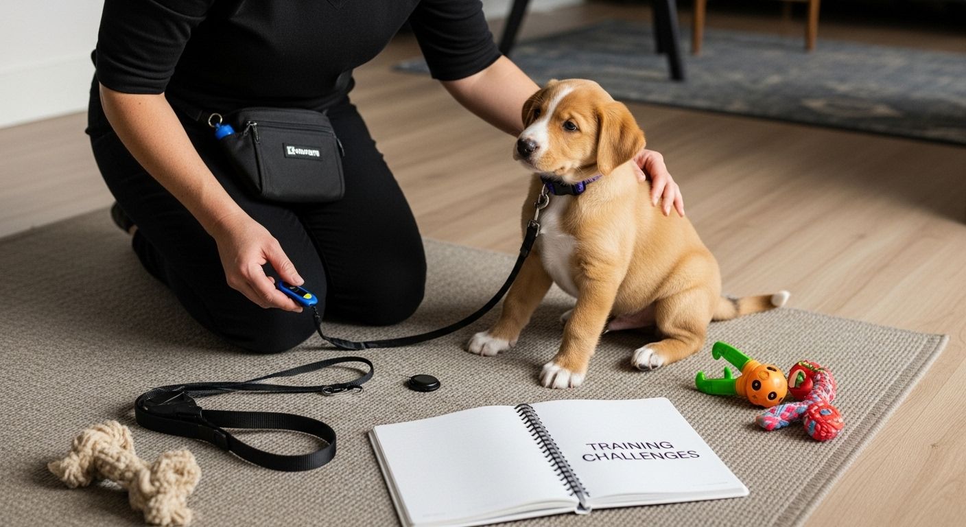 puppy training challenges step demonstration