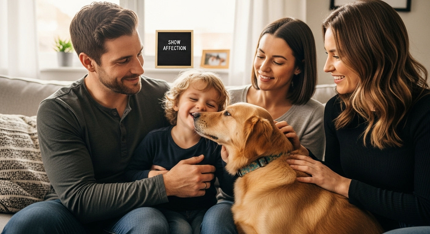 dog human natural affection