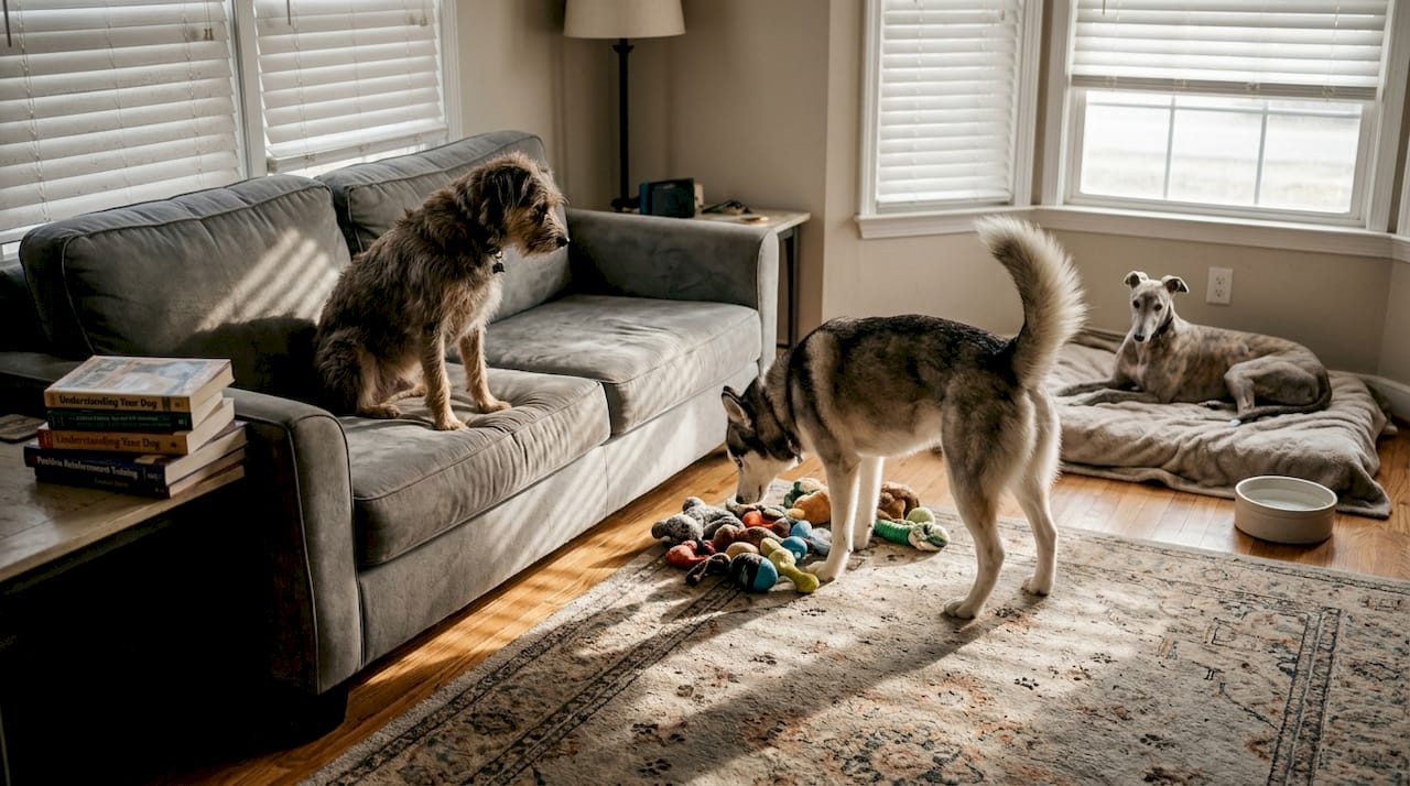 Dogs display diverse tail positions at home